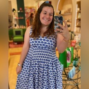 Shell Smocked Dress | Kate Spade | Size L
